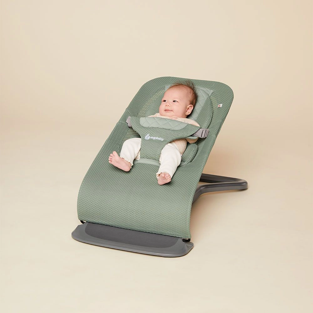 Ergobaby Evolve релаксатор 3 во 1 мрежест - Sage Green