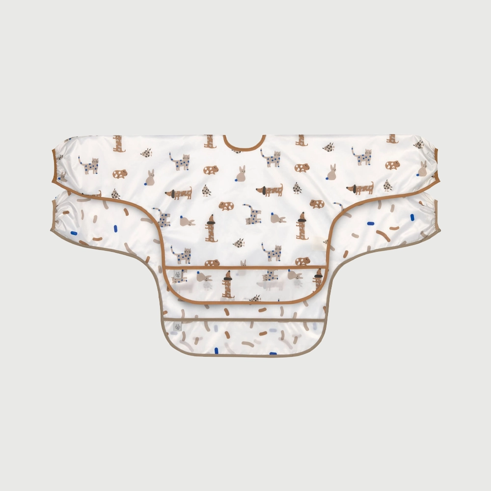 Lässig лигавчиња со ракави х2 Little Mateys - Royal Blue